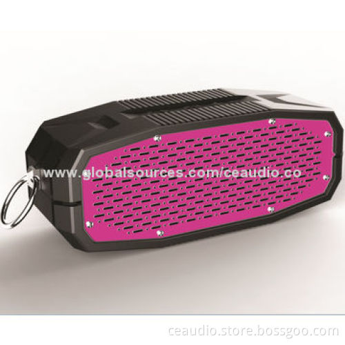 NFC Bluetooth Speaker with Line-in Jack, Hook, Anti-splash, Waterproof, Outdoor